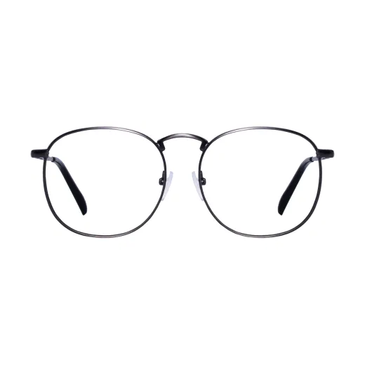 Augustine - Round Bright-Nickel Glasses for Men & Women